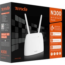 Binbir Göz Bilgisayar Tenda 4G06 300MBPS 2port 2 Anten 4g Lte Indoor Sım Kart Girişli Router