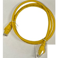 Binbir Göz Bilgisayar Ager AC-602-020/Y 2mt Utp Cat6 Patch Kablo Sarı Cu, Lszh Awg 26/7