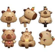 Çıtı Pıtı Store 6lı Capybara Folyo Balon Set 1002
