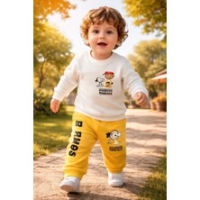 Almira Anne Bebek Kışlık Bebek Takım Erkek Çocuk Pamuklu Sarı Renkli Çocuk Giyim