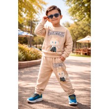 Almira Anne Bebek Çocuklar Için Rahat Erkek Takım ve Günlük Spor Setleri