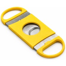 Han Tobacco Çift Bıçaklı Puro Kesici – Paslanmaz Çelik Puro Makası – Cep Tipi Puro Cutter – 2.5 cm Kesim Çapı