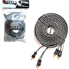 Okes Xrf-5k Anfi Kablosu 2 Rca 2 Rca Şaseli 5 Metre