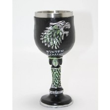 Marsilyan Game Of Thrones House K 3D Kabartmalı Çelik Kadeh Bardak ALK4379