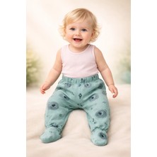 Almira Anne Bebek Bebek Erkek Için Pamuklu Sarı Patikli Tek Alt 0-9 Ay