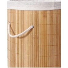 Marsilyan Decohandy Yuvarlak Bambu Kirli Sepeti