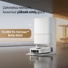 Dreame 13.000 Pa Emiş Gücü Duoscrub Paspaslama Mopextend Roboswing Lidar Navigasyon Istasyonlu Akıllı Robot Süpürge Beyaz