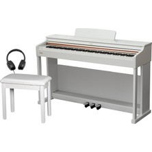 Valler PM60 Wh Beyaz 88 Tuş Ağırlıklı Dijital  Piyano ( Tabure + Kulaklık Hediyeli )