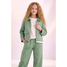 Almira Anne Bebek Kız Çocuk Kot Takım Yazlık Yeşil Fermuarlı Ceket Beden Seçenekleri