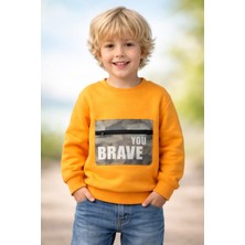 Almira Anne Bebek Mevsimlik Erkek Çocuk Sweatshirt Uzun Kollu Fermuarlı Cepli