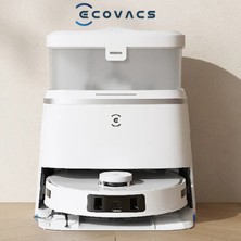 Ecovacs 11000PA Robot Vacuum Deebot Robot Süpürge Istasyon Zerotangle Fırça 290DK Çalışma Süresi  Kendini Temizleyen Tam Otomatik Robot Süpürge
