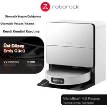 Roborock 22000PA Robot Vacuum Robot Süpürge Saros 10 Sonik Titreşimli Paspas , Sıcak Su ile Kenini Yıkama ve Boşaltma