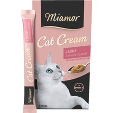 Hnrlishp Miamor Cream Somonlu Kedi Ödülü 6 x 15 gr x 3 Adet