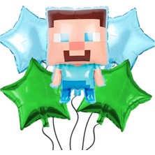 Parti Show Minecraft Folyo Balon Set 5'li