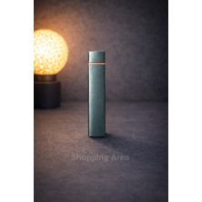 Shopping Area Metal Çakmak | Şık Tasarım | Gazlı Cep Çakmağı (Doldurulabilir)