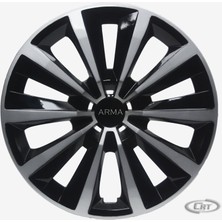 Oto Cirit Jant Kapağı Siyah-Gri Kırılmaz 14" Express Model (Amblem Hediyeli) (1 ADET)