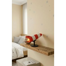 EAE Design Studio 3D Tasarım Uzay Roketi Çocuk Odası Gece Lambası