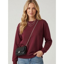 Arya Nisa Kids Kadın Bisiklet Yaka Oversize Mevsimlik Sweatshirt