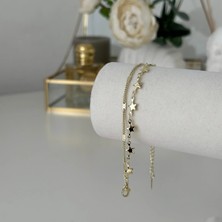 Venüs Design Çelik 2li Yıldız Bileklik