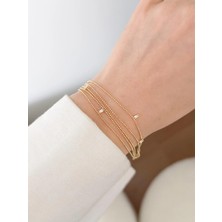 Venüs Design Çelik Çoklu Taşlı Bileklik