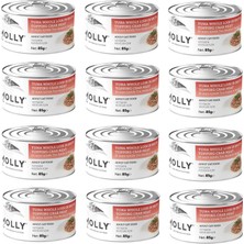 Molly Ton ve Yengeçli Et Suyu Içinde Yetişkin Kedi Konservesi 85 Gr. x 12 Adet