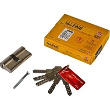 Kale Kilit Çelik Kapı Kilidi 164 Bne Bilyalı Barel Emniyet Kartlı 5 Anahtarlı Kapı Göbeği (Süpriz Hediyeli)