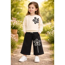 Almira Anne Bebek Kız Çocuk Çiçek Işlemeli Uzun Kollu Takım