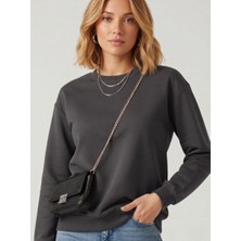 Arya Nisa Kids Kadın Bisiklet Yaka Oversize Mevsimlik Sweatshirt