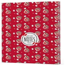 Epilons Kahve 9 - Yan Boyamalı Çizgili Defter