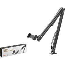 DS LLC Mafsalli Kollu Masa Kenari Telefon ve Tablet Standi - Si̇yah ND1052 Iegtgrs-34