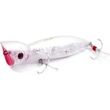 Fujin La-Nina 10CM 24GR Maket Balık Su Üstü Popper 056 White Flash