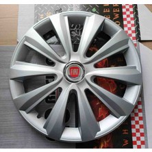 Yk Fiat Egea / Doblo / Scudo Uyumlu 16 Inç Jant Kapağı 4'lü Takım Amblem Hediyeli