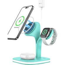 Selfbuysell YM-UD22 Kablosuz Şarj Masaüstü Set - Yeşil