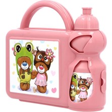 Abnturk Ayıcık Temalı Çocuk Beslenme Çantası ve Suluk Seti - Okul Öncesi ve Ilkokul