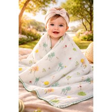 Almira Anne Bebek Yumuşak Müslin Battaniye Bebekler Için Rahat ve Sevimli Kız Bebek Battaniyesi