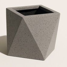 Hobi Tarım Beton Prizma Saksı 20X20X25CM