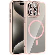 Selfbuysell Joko Apple Iphone 14 Pro Max Remim Lensli Magsafe Standlı Kapak - Pembe