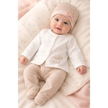 Almira Anne Bebek Kız Bebek Için Yumuşak Battaniyeli Zıbın Takımı 0-3 Ay