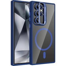 Selfbuysell Joko Samsung Galaxy S25 Ultra Remim Lensli Magsafe Standlı Kapak - Lacivert