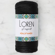 Popüler Sepet Loren Macrame Siyah El Örgü Ipi - Rm 001 - 34323