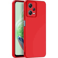 Selfbuysell Xiaomi Redmi Note 12 Pro 5g Kılıf Nano Içi Kadife Silikon - Kırmızı