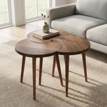 Mobenta Merge Orbit-3, Mobenta Merge Orbit Modern Masif Orta Sehpa ve 3\'lü Zigon Akışkan Form - Cv-Cv-Cv