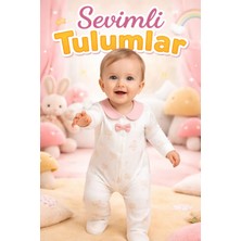 Almira Anne Bebek Bebek Tulum Krem Renkli Kız Bebek Için Rahat ve Kullanışlı
