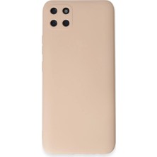 Selfbuysell Realme C11 Kılıf Nano Içi Kadife Silikon - Pudra