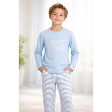 Almira Anne Bebek Çocuklar Için Yumuşak ve Rahat Mavi Uyku Takımı