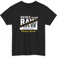 Tişört Kodu Bronx Raw Vintage Denim Regular Fit Erkek Tişört