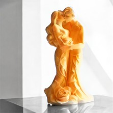 Genel Romantik Çift Heykeli & Biblosu 11X5 cm – Özel Tasarım Aşkın Simgesi - Sevgili Biblo