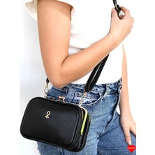 Jara Bag Dublin Kadın 4 Bölmeli Astarlı Burslu, Fermuar Kapamalı El Kol ve Omuz Çantası