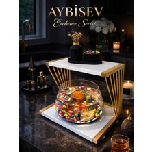 Işıklı Özel Tasarım Cam Fanus Beta Balığı ile Dekoratif Akvaryum & Fanus Seti