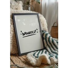 Des Vu Print Manifest Posteri, Pinterest Temalı Çerçevesiz Poster